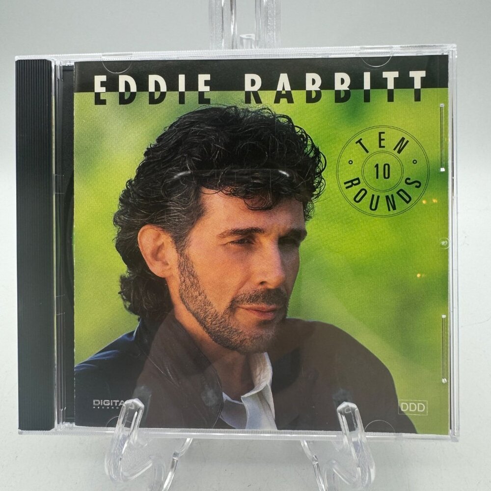 Eddie Rabbitt Ten Rounds CD Album 1991 Capitol Nashville Country Pop Music